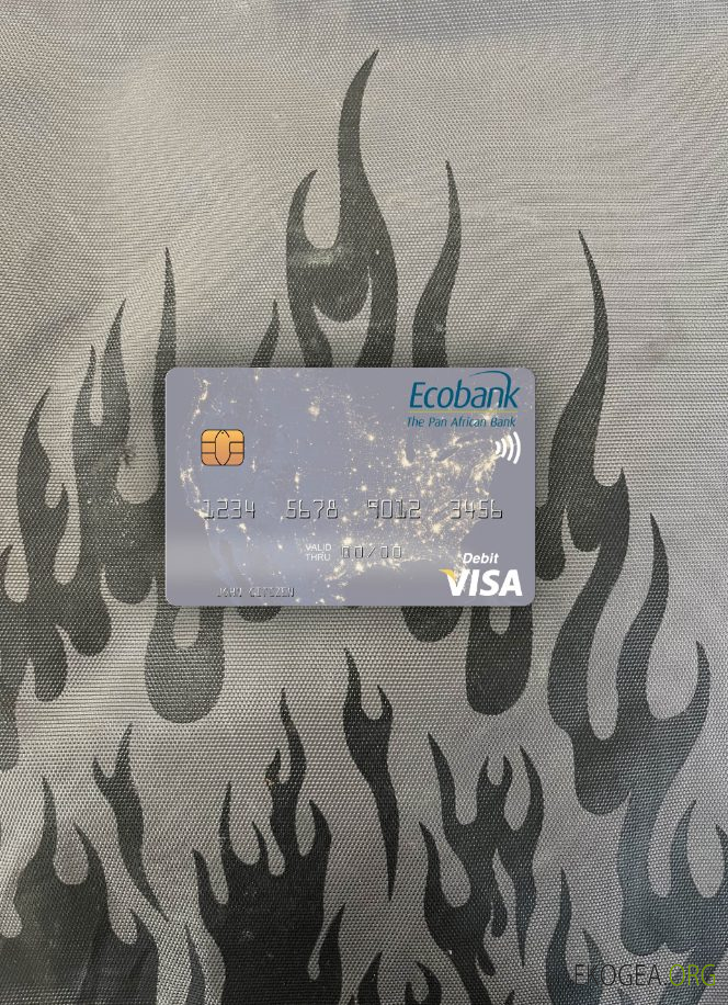 Photolook de la carte de débit visa Ecobank du Niger avant